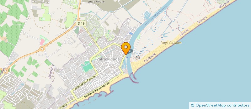 localisation de l'entreprise ACCESSUD  VALRAS-PLAGE