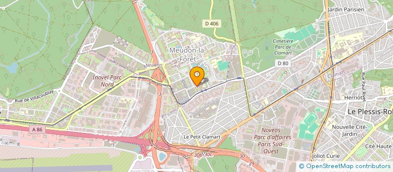 localisation de l'entreprise ACCEUIL ET LOISIRS JEUNES à MEUDON