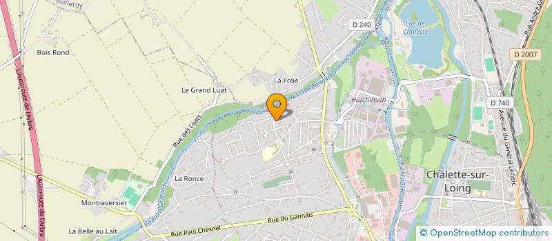 localisation de l'entreprise ACCEUIL ET PROMOTION à CHALETTE-SUR-LOING