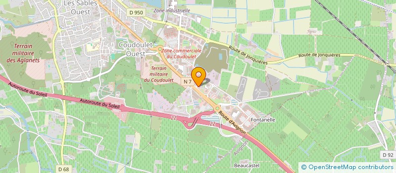 localisation de l'entreprise ACCEV  ORANGE