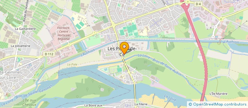 localisation de l'entreprise ACCFI  LES PONTS-DE-CE