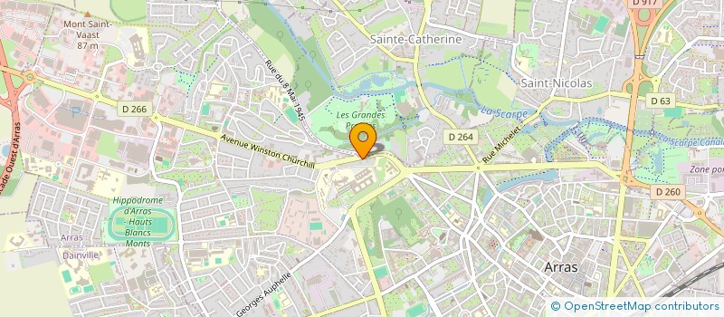 localisation de l'entreprise ACCG à ARRAS