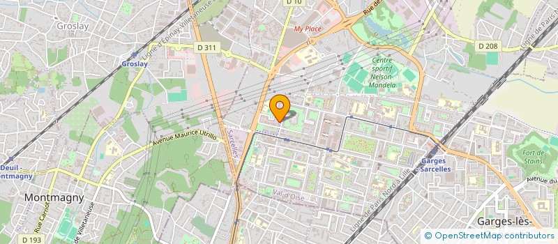 localisation de l'entreprise ACCI 93  SARCELLES