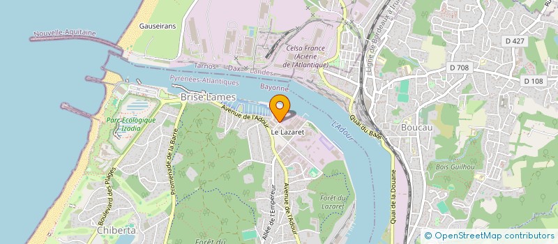 localisation de l'entreprise ACCIAL à ANGLET