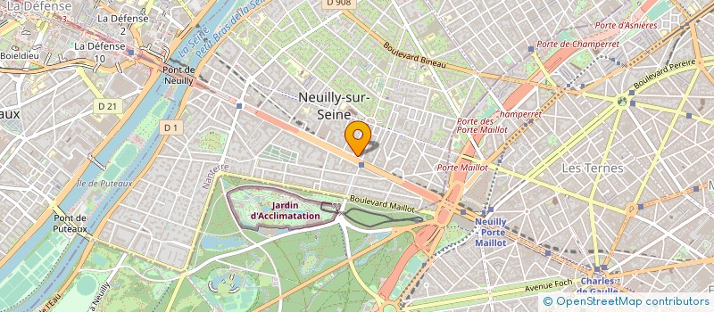 localisation de l'entreprise ACCIDENTEX à NEUILLY-SUR-SEINE