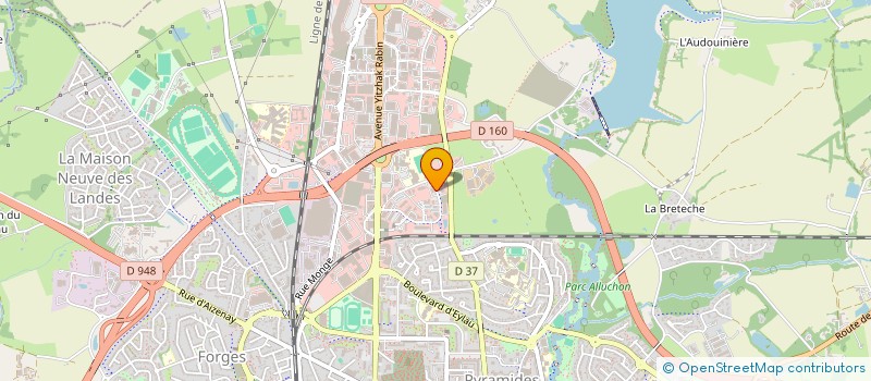 localisation de l'entreprise ACCIOR FORMATION à LA ROCHE-SUR-YON