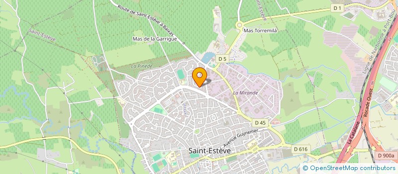 localisation de l'entreprise ACCLEANER AUX VENTS DU SUD  SAINT-ESTEVE