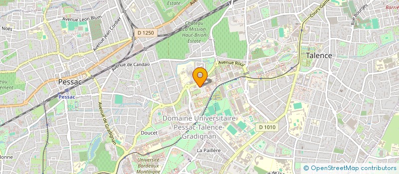 localisation de l'entreprise ACCLIMATERRA - COMITE SCIENTIFIQUE REGIONAL SUR LE CHANGEMENT CLIMATIQUE à PESSAC