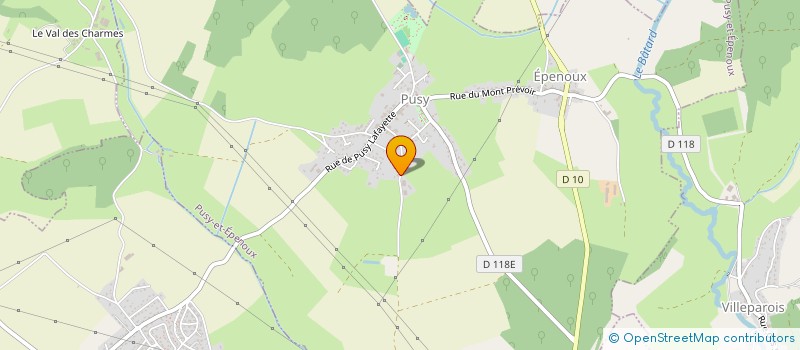 localisation de l'entreprise ACCM à PUSY-ET-EPENOUX