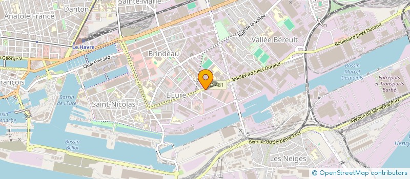 localisation de l'entreprise ACCNUM à LE HAVRE