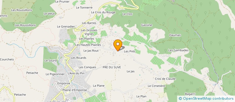 localisation de l'entreprise ACCO  LE PLAN-DE-LA-TOUR