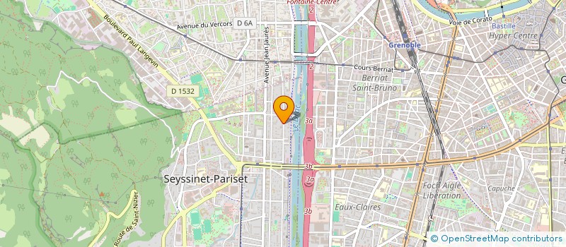 localisation de l'entreprise ACCO&GEST à SEYSSINET-PARISET