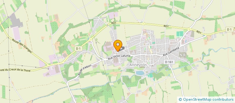 localisation de l'entreprise ACCOFRAM  ANNEYRON