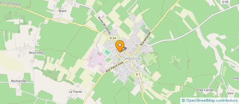 localisation de l'entreprise ACCOLADE à SEGONZAC