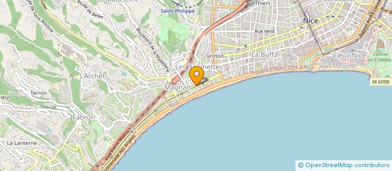 localisation de l'entreprise ACCOLIANCE à NICE