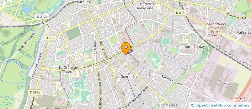 localisation de l'entreprise ACCOMPA NORMAND CADRES RECHERCHE EMPLOI à CAEN