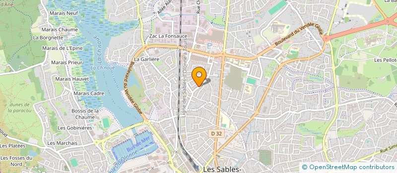 localisation de l'entreprise ACCOMPAG. PERSONNALISE SOUTIEN HABITAT à LES SABLES D'OLONNE