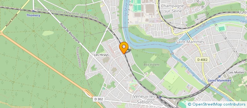 localisation de l'entreprise ACCOMPAGN PERSONNAL POUR INFORMAT SEREINE  MORET-LOING-ET-ORVANNE