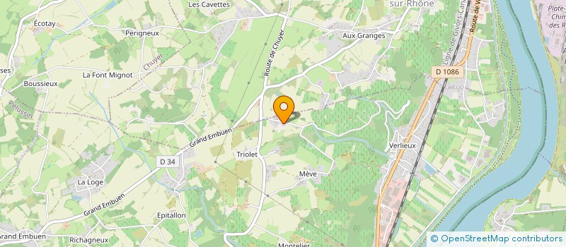 localisation de l'entreprise ACCOMPAGN'SERVICE  CHAVANAY