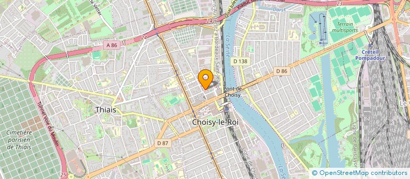 localisation de l'entreprise ACCOMPAGNANCE à CHOISY-LE-ROI
