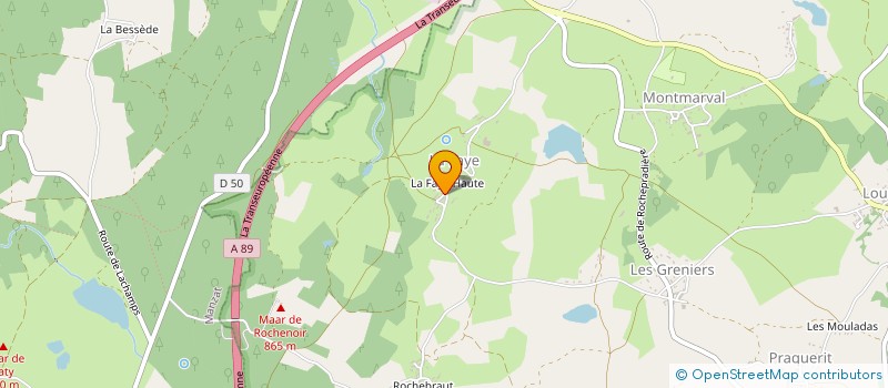 localisation de l'entreprise ACCOMPAGNE MOI A FAIRE SEUL  LOUBEYRAT