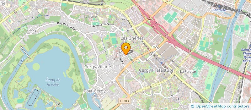 localisation de l'entreprise ACCOMPAGNEMENT AND CO  CERGY