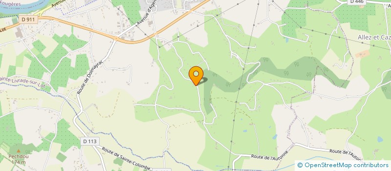 localisation de l'entreprise ACCOMPAGNEMENT, CONSEIL ET INTERMEDIAIRE EN PROTECTION ANIMALE  SAINTE LIVRADE SUR LOT