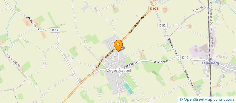 localisation de l'entreprise ACCOMPAGNEMENT ET DEMARCHES FUNERAIRES  ZEGERSCAPPEL