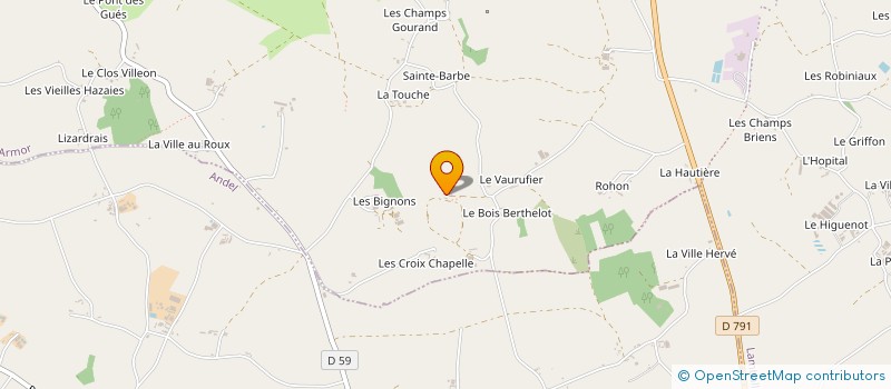 localisation de l'entreprise ACCOMPAGNEMENT ET DEVELOPPEMENT  LAMBALLE-ARMOR