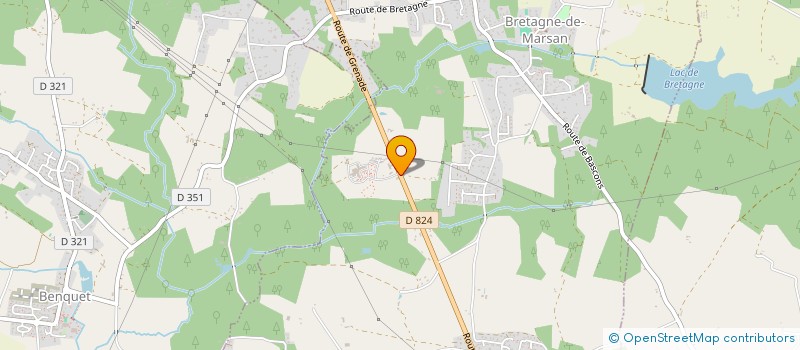 localisation de l'entreprise ACCOMPAGNEMENT ET SOINS PALLIATIFS DE L ADOUR ET DU MARSAN  BRETAGNE-DE-MARSAN
