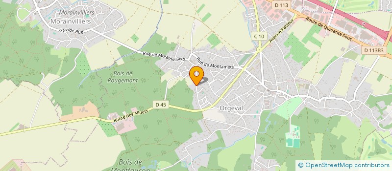 localisation de l'entreprise ACCOMPAGNEMENT ET TRANSPORT DES VOYAGEURS à ORGEVAL