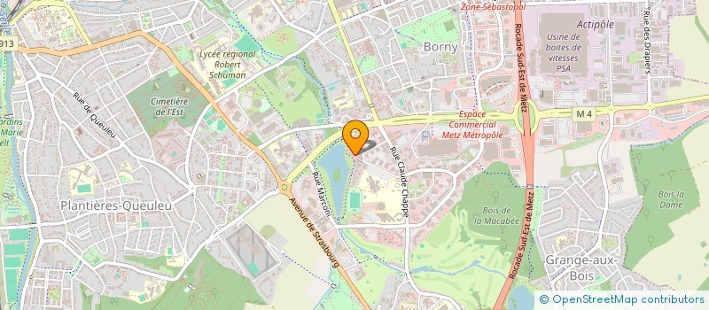 localisation de l'entreprise ACCOMPAGNEMENT FORMATION EN LORRAINE  METZ