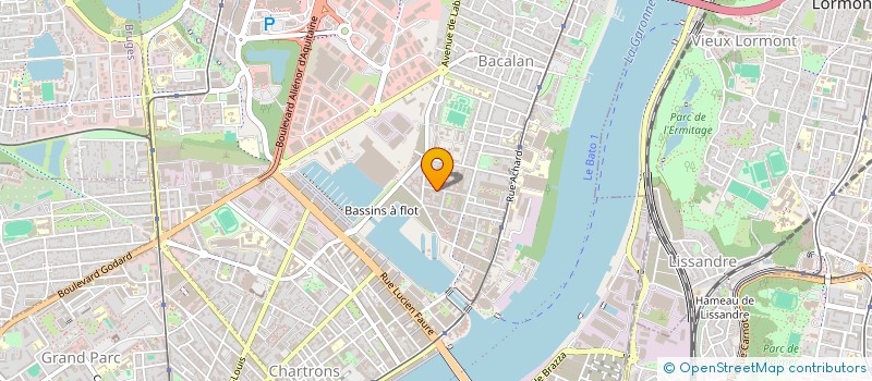 localisation de l'entreprise ACCOMPAGNEMENT GLOBAL  BORDEAUX