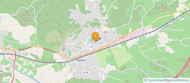 localisation de l'entreprise ACCOMPAGNEMENT JEUNES DYNAMISATION PUBLI  PIGNANS