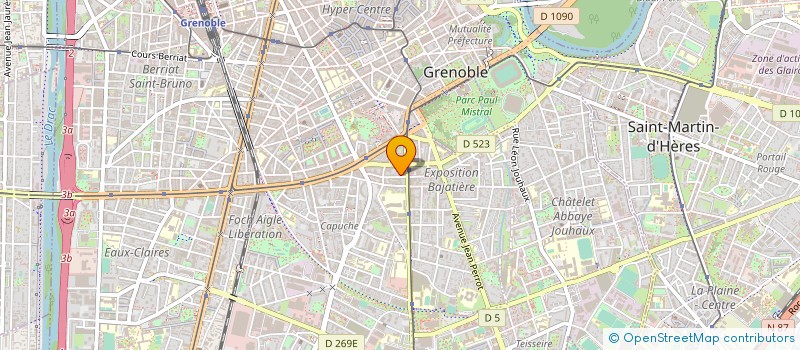 localisation de l'entreprise ACCOMPAGNEMENT ORIENTATION DEVELOPPEMENT à GRENOBLE