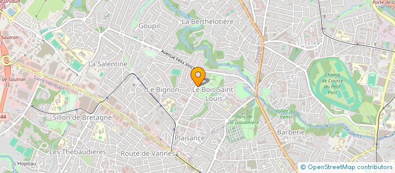 localisation de l'entreprise ACCOMPAGNEMENT POUR LA CREATION ET LA TRANSMISSION D'ENTREPRISES (ACTE 44) à ORVAULT