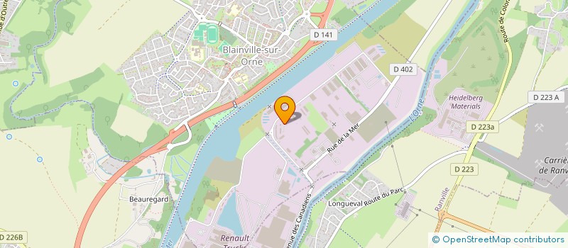 localisation de l'entreprise ACCOMPAGNEMENT, PREVENTION, SANTE, AUTONOMIE, MEDIATION  BLAINVILLE-SUR-ORNE