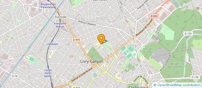 localisation de l'entreprise ACCOMPAGNEMENT SOCIO EDUCATIF ET INSERTION PROFESSIONNELLE  LIVRY-GARGAN