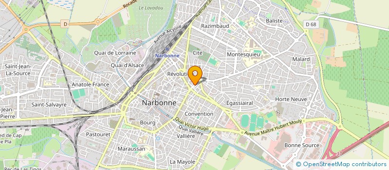 localisation de l'entreprise ACCOMPAGNER BATIR PREVENIR ABP à NARBONNE