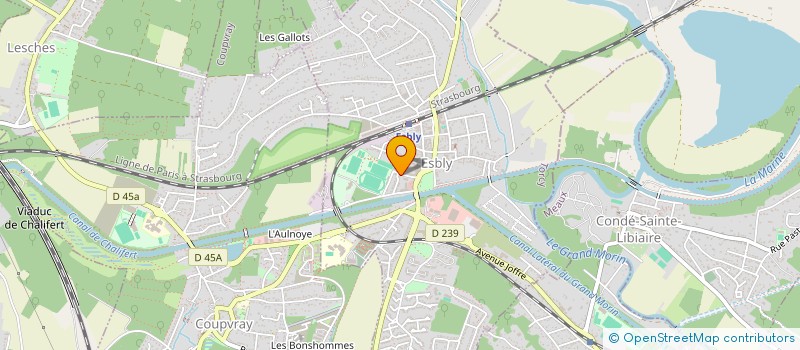 localisation de l'entreprise ACCOMPAGNER CONCEVOIR ENCADRER SERVICE PROJET - ACES PROJET à ESBLY