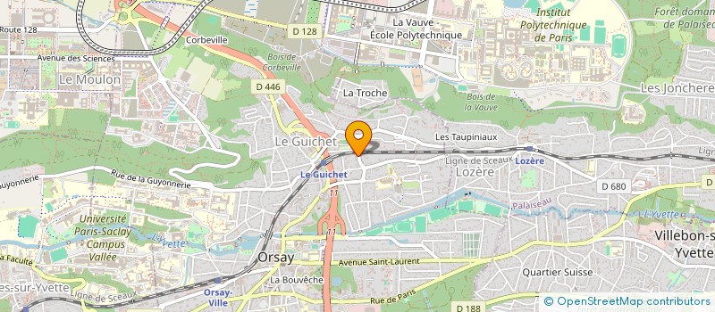 localisation de l'entreprise ACCOMPAGNER ORIENTER REGENERER LE SOI  ORSAY