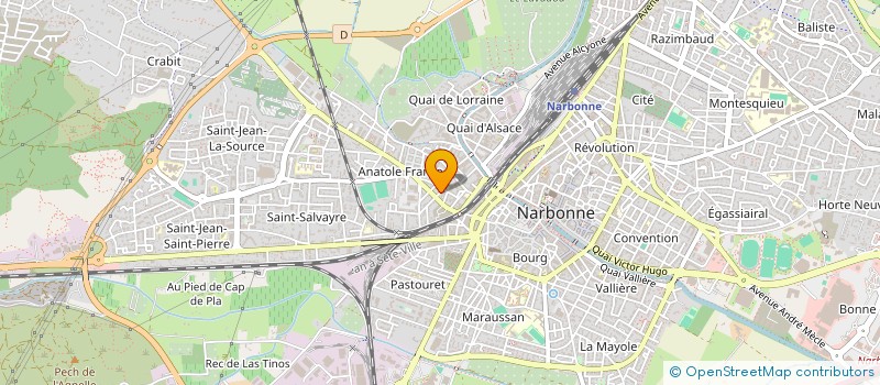 localisation de l'entreprise ACCOMPAGNER PAR LE LOGEMENT VERS L'INSERTION SOCIALE ET PROFESSIONNELLE AUDE  NARBONNE