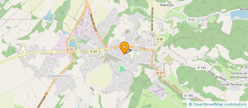 localisation de l'entreprise ACCOMPAGNER REUSSITE COLLEGE LAMARTINE  CREMIEU