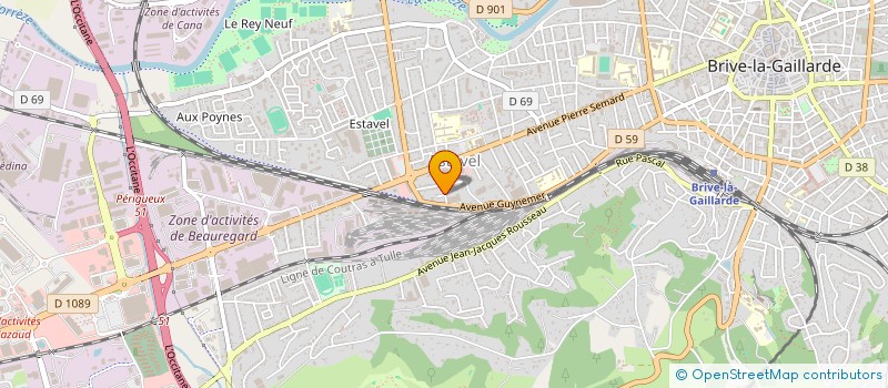 localisation de l'entreprise ACCOMPLEO  BRIVE-LA-GAILLARDE