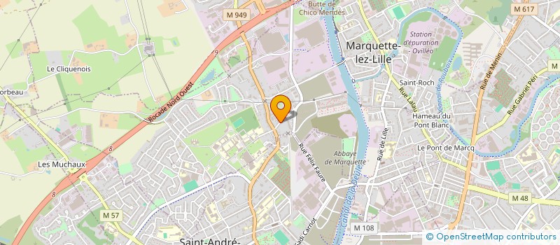 localisation de l'entreprise ACCOMPR  MARQUETTE-LEZ-LILLE