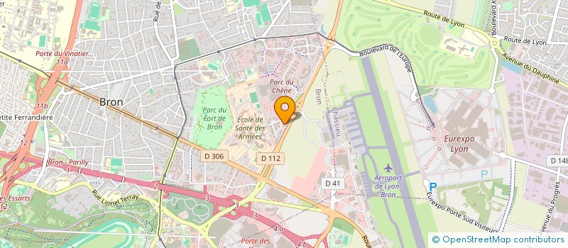 localisation de l'entreprise ACCOMPTA  BRON