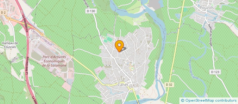 localisation de l'entreprise ACCOP'ENER  CANET