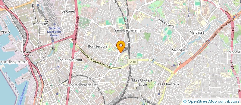 localisation de l'entreprise ACCOPLAS SOCIETE GENERALE DE FERMETURES à MARSEILLE