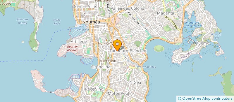 localisation de l'entreprise ACCOR, ATELIERS DE COMMUNICATION ET DE COOPERATION à NOUMEA