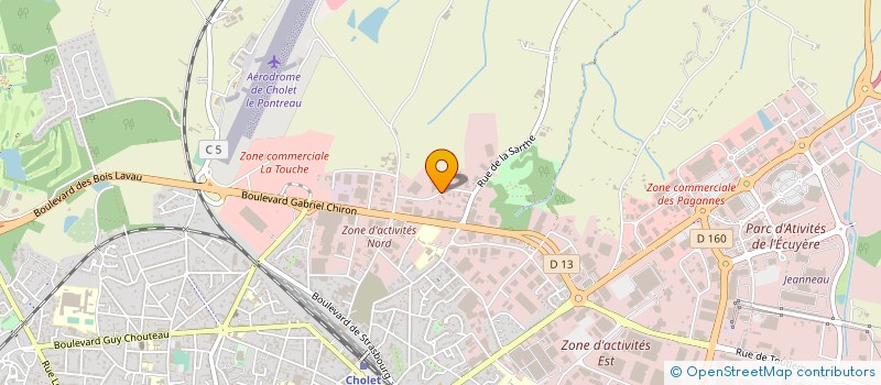 localisation de l'entreprise ACCOR LUBRIFIANTS à CHOLET